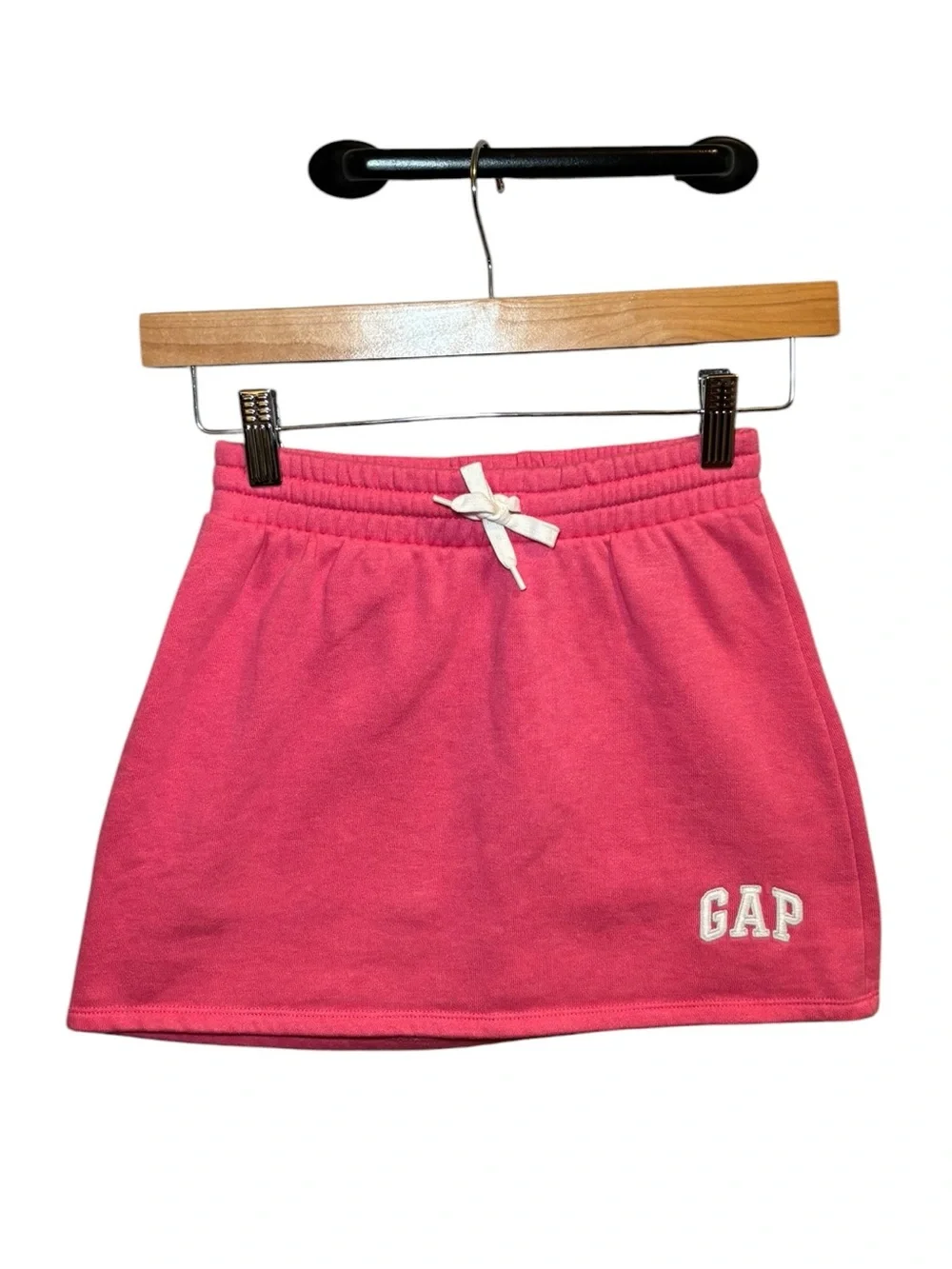 GAP Hot Pink Elastic Waist Skirt with White Drawstring